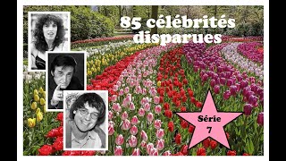 Hommage à 85 célébrités francophones disparues 7ème série [upl. by Clea]