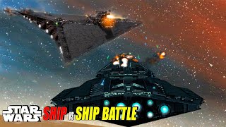 Secutor Star Destroyer New vs Predator Star Destroyer new  Star Wars Empire at War [upl. by Iahcedrom]