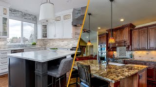 Painted Vs Stained Cabinets Which One is the Better Choice [upl. by Ylremik]