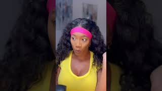 Closure wig install curly hair 😍 youtubeshorts wigs wiginstall viralvideo [upl. by Ainoloppa768]