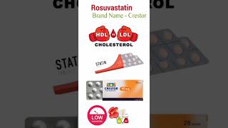 rosuvastatin crestor tablet best for H D l L D L low cholesterol youtoube short video💞💞💞 [upl. by Lerud267]