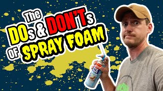 The DOs amp DONTs of DIY Spray Foam Insulation [upl. by Auhso77]