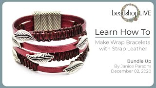 Beadshop LIVE Wrap Bracelets with Strap Leather [upl. by Soisatsana439]