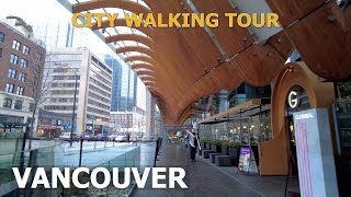 4K City Walk  Downtown Vancouver BC Canada  Vancouver Walking Tour [upl. by Hsirehc]