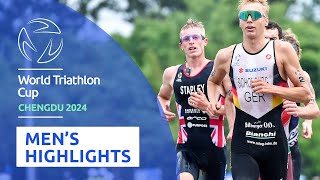 2024 World Triathlon Cup Chengdu MENS HIGHLIGHTS [upl. by Ralfston300]