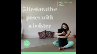 Bolster yoga5 poses [upl. by Adnawat]