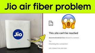 Jio air fiber website not opening problem  Jio air fiber issues amp solution  Devashish youtuber [upl. by Ahso965]