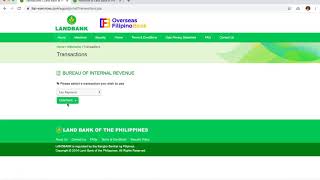 BIR online Payment using Landbank [upl. by Ynnahc]