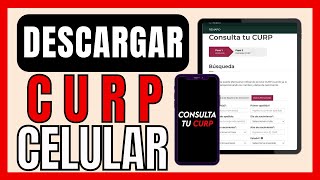 ✅COMO SACAR LA CURP EN EL CELULAR [upl. by Fisk]