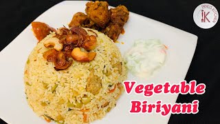 Vegetable BiryaniRestaurant Style Vegetable Biryani Cooker Vegetable Biryani Easy Veg Biryani [upl. by Aihseya699]