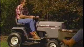 CRAFTSMAN Lawn amp Garden Tractor Video Guide VHS 1996 1 of 2 [upl. by Gnemgnok414]