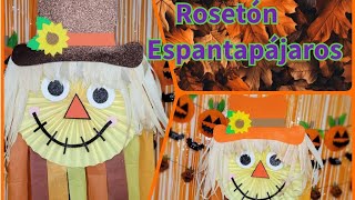 Rosetones de Espantapájaros ✅️ para decorar en otoño o Halloween 🎃 [upl. by Yud717]