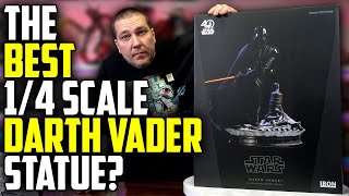 DARTH VADER Star Wars 14 Scale Statue Unboxing amp Review  Iron Studios [upl. by Mountfort]