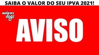 COMO VER O VALOR DO IPVA PCD 2021 EM 1 MINUTO [upl. by Waxman]