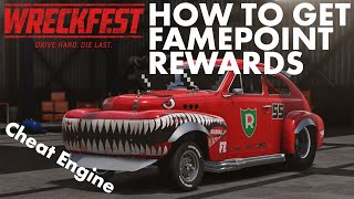 Wreckfest How To Get Famepoint Rewards Fast  Cheat engine [upl. by Taran92]