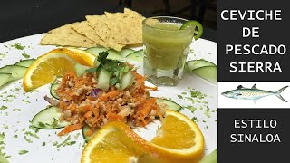 Ceviche de Sierra Estilo Mazatlán [upl. by Harleigh]