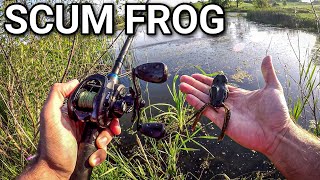 Frog Fishing for Hungry PostSpawn Bass Scum Frog Trophy Series [upl. by Wanyen35]