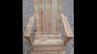 Fauteuil de jardin en palettes Garden armchair pallets [upl. by Perlie81]