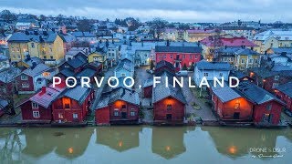 Porvoo Finland  A Colourful Medieval Town in Finland 4K Tour of the Old Town [upl. by Town591]