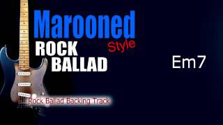 Marooned Rock Ballad Guitar Backing Track 73 Bpm Highest Quality [upl. by Atnahs945]