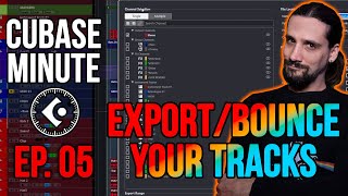 Cubase Minute Ep 5 Export Bounce Your Song to WAV or Mp3 cubaseminute domsigalas export [upl. by Longley]