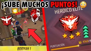 🔴3 SECRETOS PARA SUBIR A HEROICO Y MAESTRO 😳 ¡SIN PERDER PUNTOS FREE FIRE [upl. by Ispep]