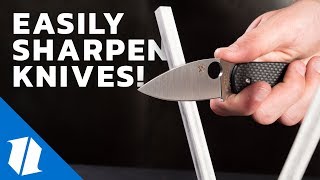 How to Sharpen a Pocket Knife  The Spyderco Sharpmaker [upl. by Ishii122]