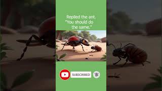 The Grasshopper And Ant Story in English cutekidsy kidslearning ant grasshopper story [upl. by Haswell]