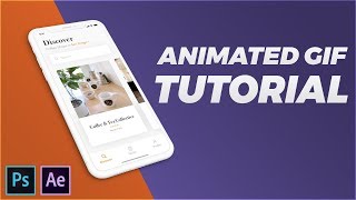 Animated GIF with Perspective Mockup in Photoshop amp After Effects CC 2018 Tutorial [upl. by Ehcar]