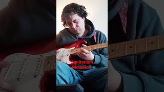 Sanitarium Metallica solo with backing track guitar music cover [upl. by Shuma]