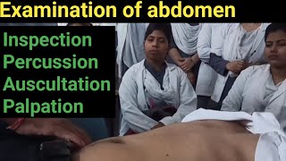 Abdominal examination  Inspection Auscultation Palpation and Percussion [upl. by Gaspar]