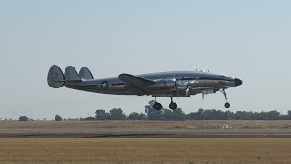 Lockheed C121 Constellation and P38 Capital Airshow 4K 60fps Sunday 2023 [upl. by Komarek]