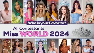 Miss World 2024  Meet the contestants [upl. by Wolfie]