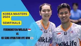 FerdinansyahGloria Widjaja 🇮🇩 Vs Ko Sung HyunEom Hye Won 🇰🇷  Korea Masters 2024  Semifinals [upl. by Nelyahs525]