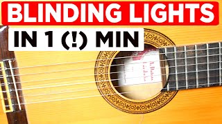 Gitarren Tutorial  THE WEEKND  Blinding Lights  in 1  Minute [upl. by Tseng91]