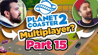 Building the NEW Land in Planet Coaster 2 Multiplayer Part 15 [upl. by Ahtnams]