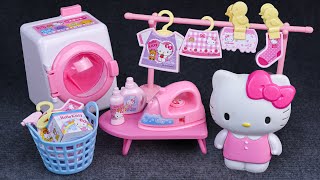 95 Minutes Hello Kitty Laundry Set Satisfying Unboxing Rare Kitchen Playset  Tina Unboxing Toys [upl. by Enitsahc]