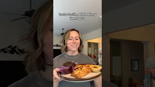 tastetesting more items from the Lidl bakery section tastetest foodreview lidlhaul groceryhaul [upl. by Aikas]