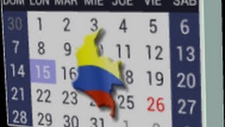 Calendario Festivos Colombia [upl. by Parks268]