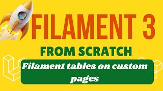 How to Create Filament Tables in Custom Pages [upl. by Merna]