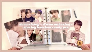 downsizing my haechan photocard collection  unboxing haechan dicon pcs  storing nct candy pcs [upl. by Adelina]