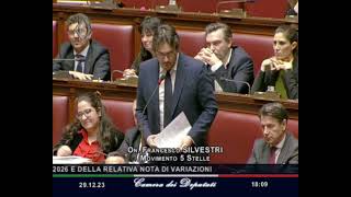 La dichiarazione di voto del nostro Francesco Silvestri sulla Legge di Bilancio 2024 [upl. by Yorel313]