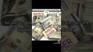 Nates NCAA mens college football Wager 1030 [upl. by Fraya]