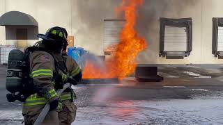 FIREBULL AB Demo 05 Class B Extinguishment [upl. by Disharoon]