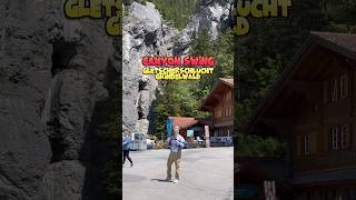 Mit 100kmh durch die Schlucht 😳🪢 canyon swing gletscherschlucht grindelwald freizeit tipp [upl. by Chubb]