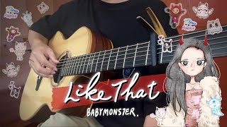 BABYMONSTER  LIKE THAT【Fingerstyle Guitar 기타】 [upl. by Wivina550]