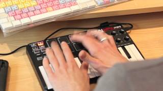 Akai MPK Mini  EZ Drummer Jam [upl. by Yursa]