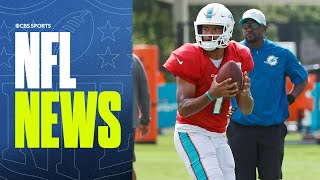 NFL News Update Tua Tagovailoas Comments on Brian Flores amp MORE  CBS Sports [upl. by Oralle]