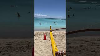 Waikiki Beach in front of Duke’s  Outrigger Waikiki [upl. by Keon]