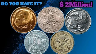 quotTop 5 Ultra Rare amp Expensive Australian Coins That Could make you a millionaire [upl. by Tneciv244]